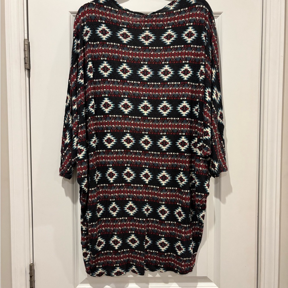 Women's Patterned Cardigan - Picture 3 of 4